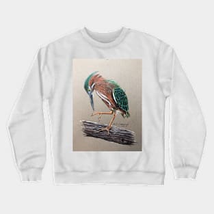 Green Heron Crewneck Sweatshirt